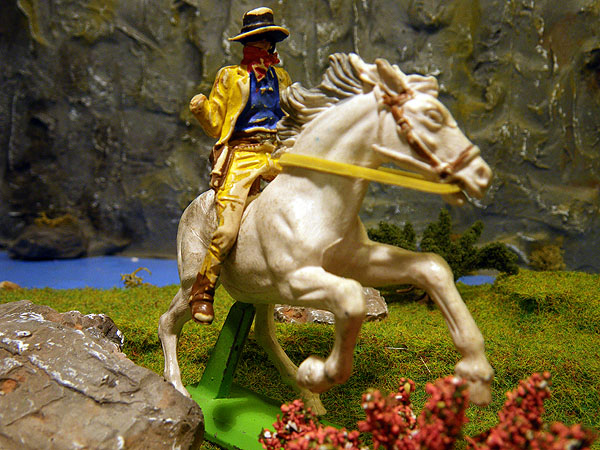 Britains Figuren Cowboy mit Pferd Diorama